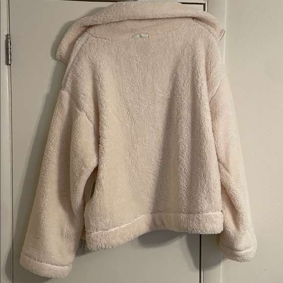 Free People Movement Dazed Hi White Sherpa Jacket Women’s Large - Picture 5 of 5